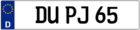 Trailer License Plate